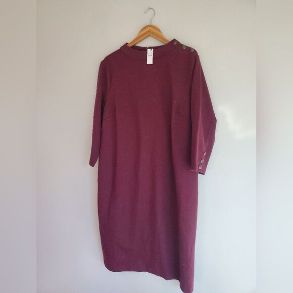 NWT Talbots Knit Bateau Neck Dress plus size 1x - Picture 5 of 10